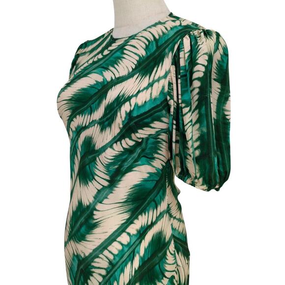 Ulla Johnson Ines Silk Dress Acacia Green US 4 - Picture 7 of 10